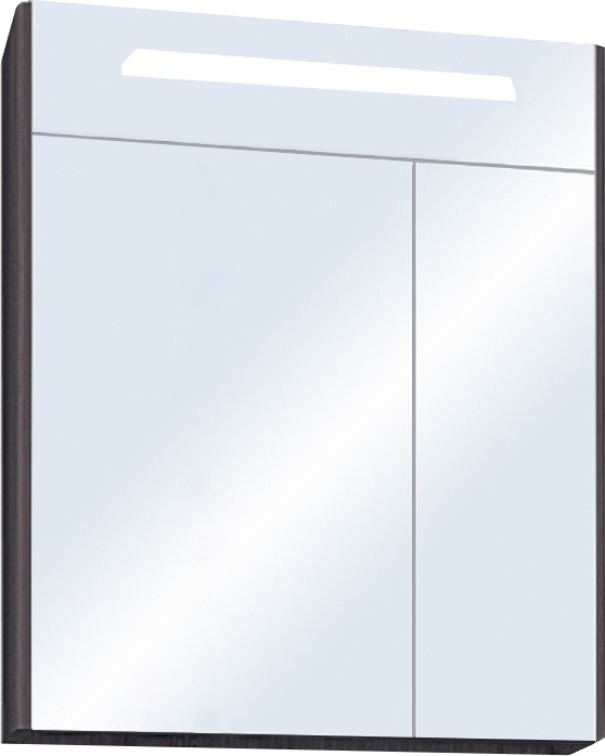 Зеркальный шкаф Акватон Сильва 60 с LED подсветкой, дуб макиато