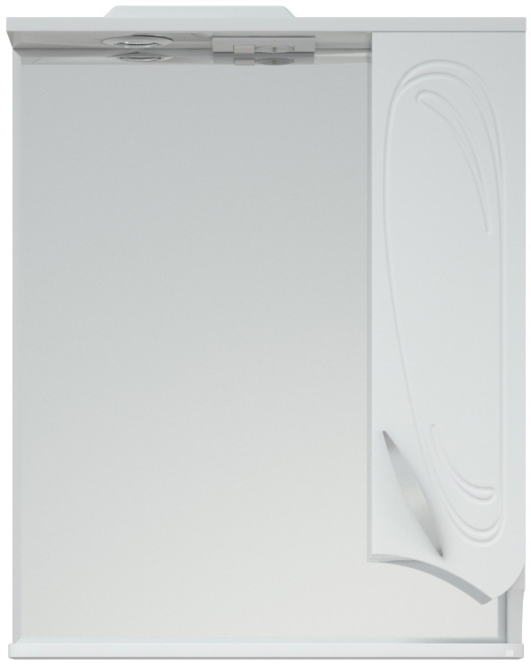 Зеркальный шкаф Corozo Кентис 60/С с подсветкой, белый
