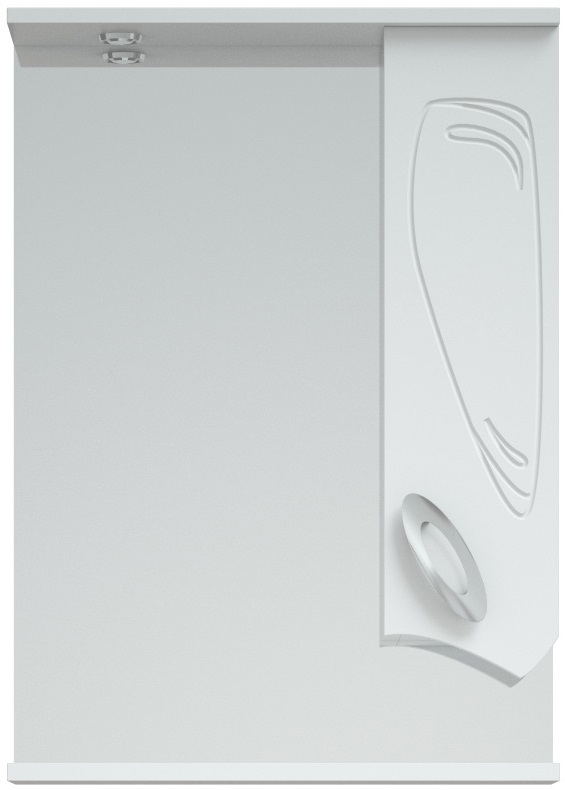 Зеркальный шкаф Corozo Лидер 50/С с подсветкой, белый