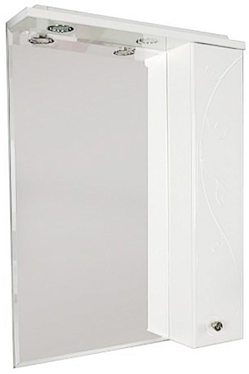 Зеркальный шкаф Акватон Лиана 65 R с LED подсветкой, белый