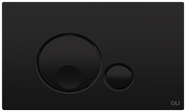 Кнопка смыва OLI Globe 152952 черный soft-touch