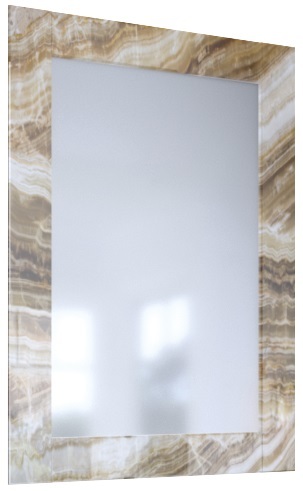 Зеркало Marka One Glass 60 с подсветкой, onyx