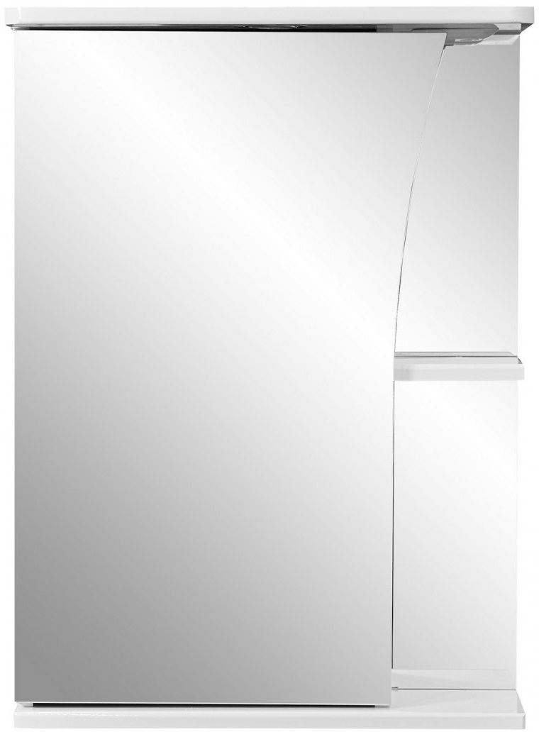 Зеркальный шкаф Stella Polar Винчи 50/С с подсветкой, левый, белый