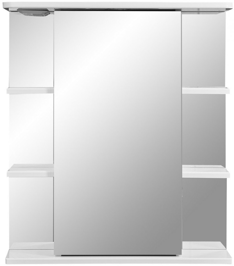 Зеркальный шкаф Stella Polar Лаура 60/С с подсветкой, правый, белый