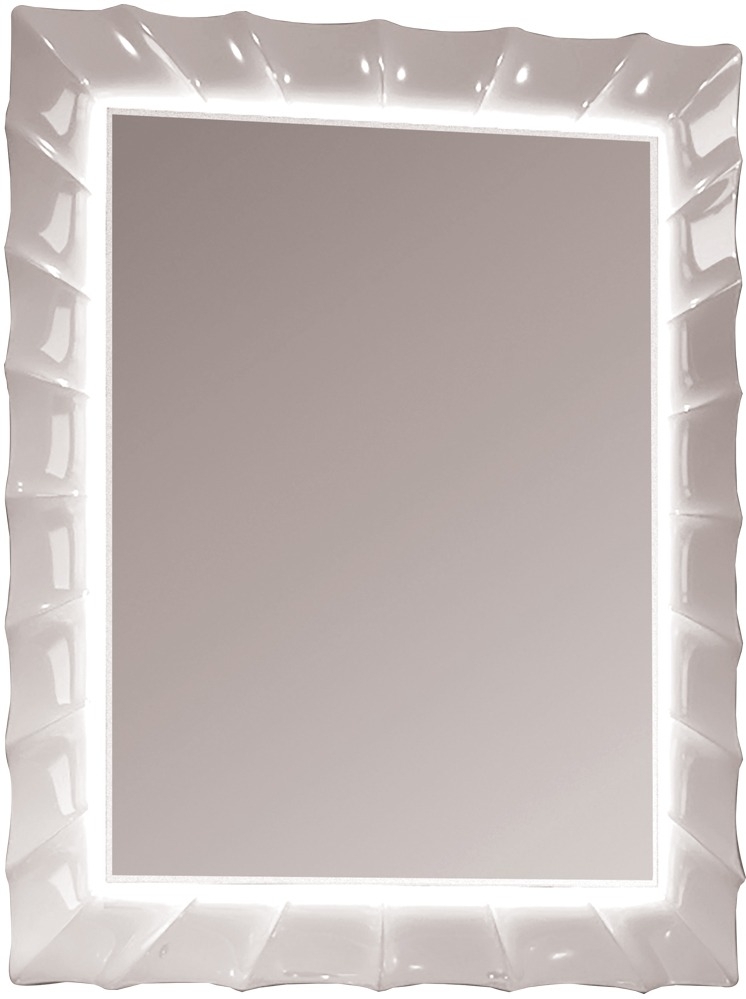 Зеркало Marka One Lumier 65 с подсветкой, white