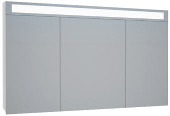 Зеркальный шкаф Dreja.eco Uni 120 с LED подсветкой, белый