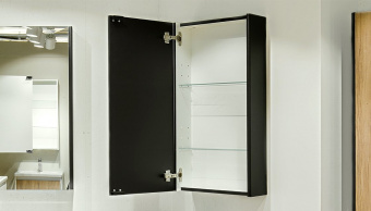Зеркальный шкаф Velvex Klaufs 40, черный