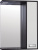 Зеркальный шкаф Style Line Эко Стиль W Панда 60/С с подсветкой, белый/венге