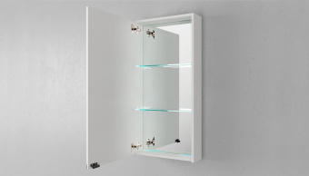Зеркальный шкаф Velvex Unique Unit 47, белый матовый
