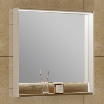 Зеркало Акватон Капри 80 с LED подсветкой, таксония темная