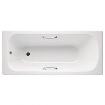 Ванна чугунная Классик 150х70 с отверстиями для ручек с гладким покрытием