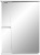 Зеркальный шкаф Stella Polar Винчи 50/С с подсветкой, правый, белый