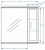 Зеркальный шкаф Stella Polar Концепт 70/С с подсветкой, правый, белый