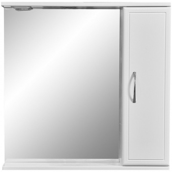 Зеркальный шкаф Stella Polar Концепт 70/С с подсветкой, правый, белый