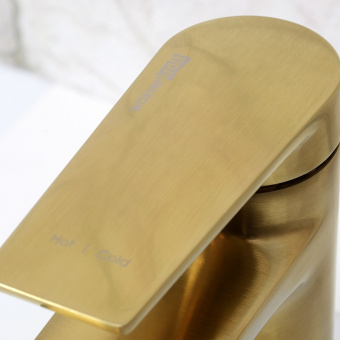 Смеситель для раковины Wasserkraft Aisch 5503 матовое золото