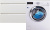 Тумба с раковиной Style Line Даллас 130 Люкс Plus подвесная, белая, над стиральной машиной
