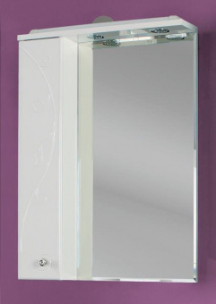 Зеркальный шкаф Акватон Лиана 60 L с LED подсветкой, белый