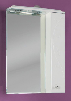 Зеркальный шкаф Акватон Лиана 60 R с LED подсветкой, белый