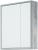 Зеркальный шкаф Corozo Айрон 60, серый/арт