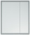 Зеркальный шкаф Corozo Айрон 70, серый/арт