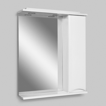 Зеркальный шкаф AM.PM Like 65 R с подсветкой, белый глянец