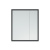 Зеркальный шкаф Corozo Айрон 70, черный/белый