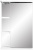 Зеркальный шкаф Stella Polar Нелея 55/С с подсветкой, правый, белый