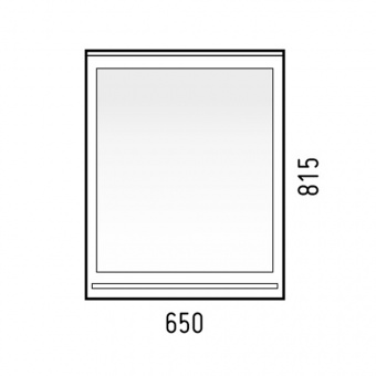 Зеркало Corozo Блюз 65, белое