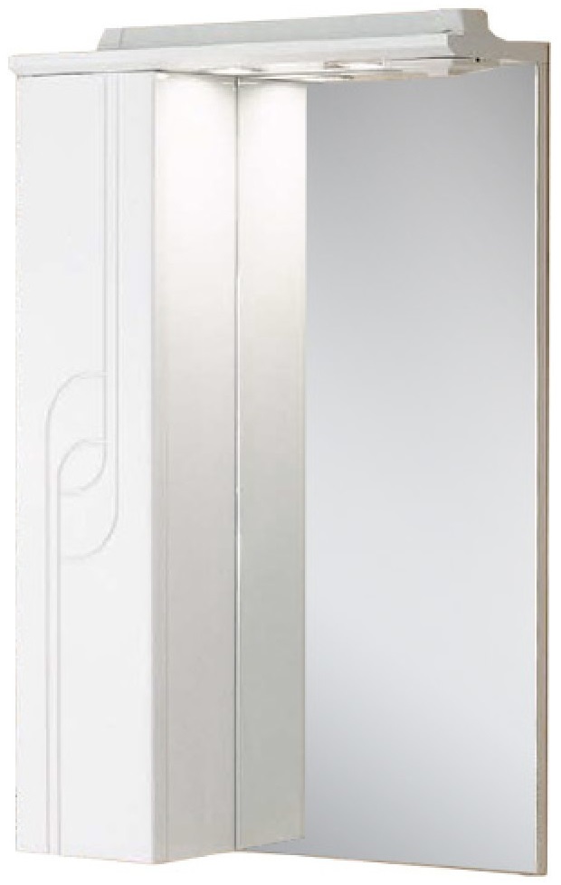 Зеркальный шкаф Акватон Панда 50 L с LED подсветкой, белый