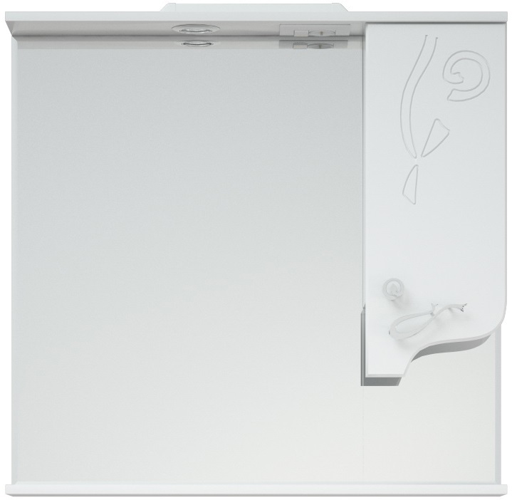 Зеркальный шкаф Corozo Венеция 85/С с подсветкой, белый