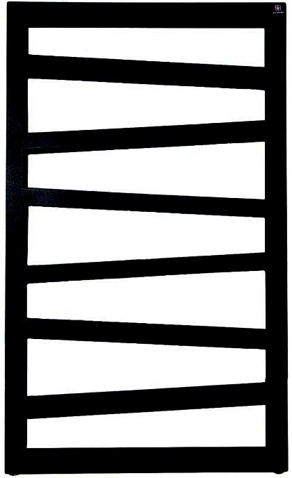 Полотенцесушитель электрический Terma Zigzag 83.5x50 черный матовый