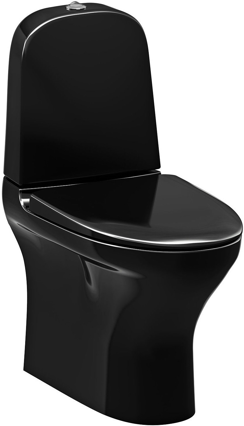 Унитаз-компакт Gustavsberg Estetic 8300 Hygienic Flush безободковый с сиденьем микролифт, черный