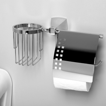 Держатель туалетной бумаги и освежителя воздуха Wasserkraft Wern K-2559 хром