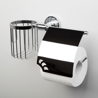 Держатель туалетной бумаги и освежителя воздуха Wasserkraft Isen K-4059 хром