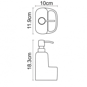 Настенный кронштейн для соединения душевого шланга, с держателем Kaiser 0052 хром