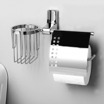 Держатель туалетной бумаги и освежителя воздуха Wasserkraft Leine K-5059 хром