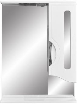 Зеркальный шкаф Stella Polar Сильва 60/С с подсветкой, белый