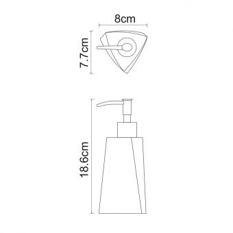 Дозатор для жидкого мыла Wasserkraft Ohre K-37799